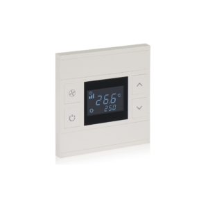 Oria 2 Fold KNX Termostat (Pearl White + Black Glass)