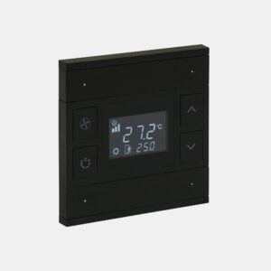 Oria 2 Fold Termostat Antrasit Siyah Cam | KNX Akıllı Termostat