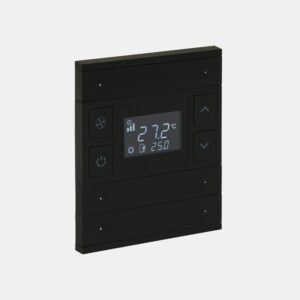Oria 3 Fold Termostat Antrasit Siyah Cam | KNX Akıllı Termostat