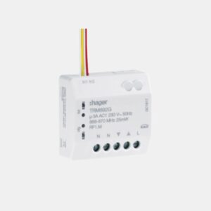 Hager TRM692G KNX-RF perde/panjur modülü, 3 A çıkış ve iki giriş