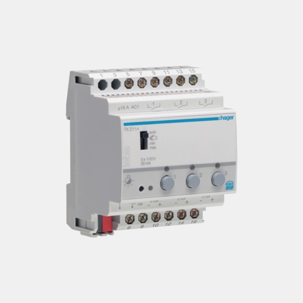 Hager TX211A KNX Dimmer 3 Çıkış 110V - Protekno